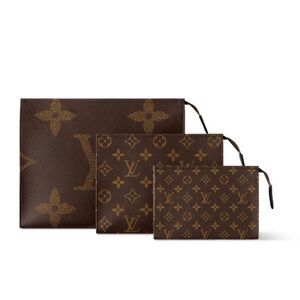 LV Trio Toiletry Pouch! Reverse Monogram